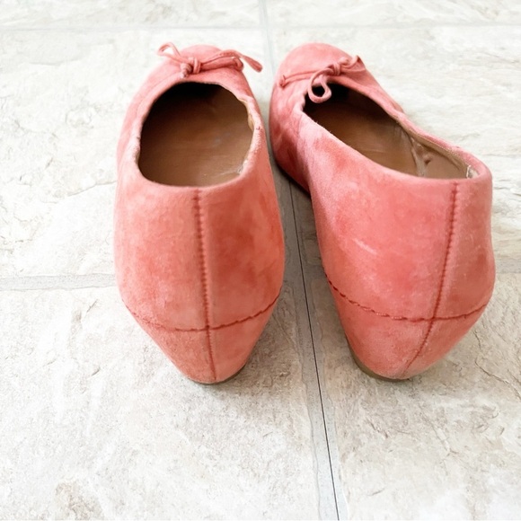 PAUL GREEN Munchen Coral Orange Pink Suede Wedge Sandals Shoes Size US Women’s 7 - Picture 9 of 12